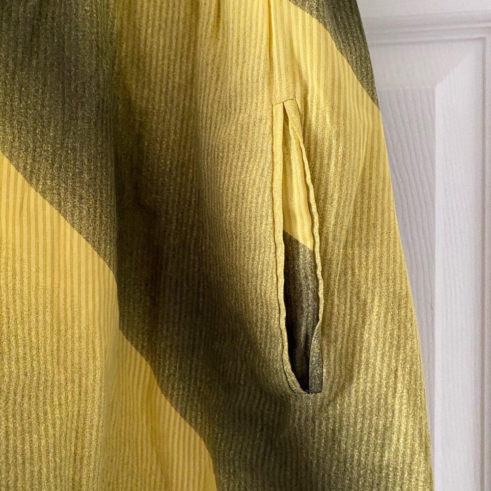 Anthropologie Maeve Mini Dress In Yellow Green Color Sz 8 ⚠️Final Price⚠️ - Picture 5 of 7